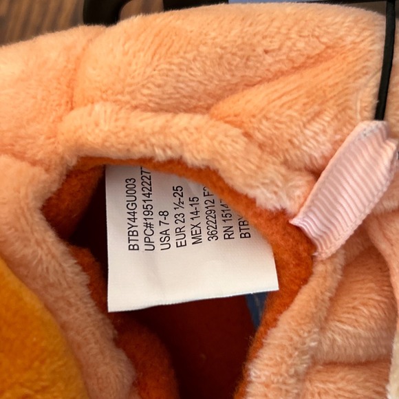 Bluey and Bingo Plush Slippers Toddler Size 7-8 Blue Orange Ground Up NWT - Picture 7 of 7